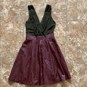 Arc & Co Mini faux leather dress